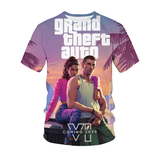 New Grand Theft Auto VI Graphic T Shirts
